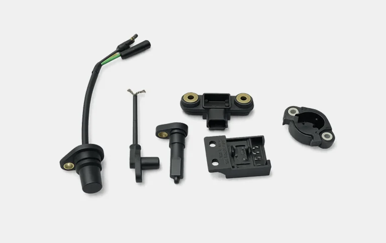 Black sensor housings and mounts with brass bushes